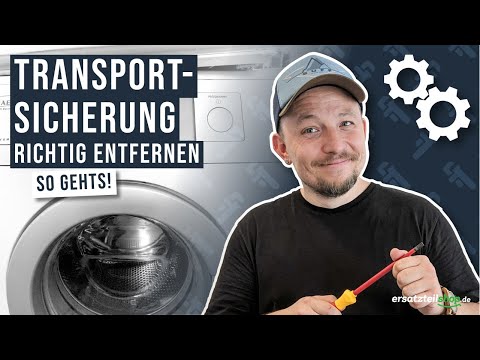 Transportsicherung Waschmaschine entfernen - so geht es!