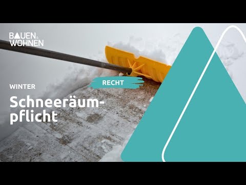 Schnee räumen im Winter - das muss man wissen I BAUEN &amp; WOHNEN